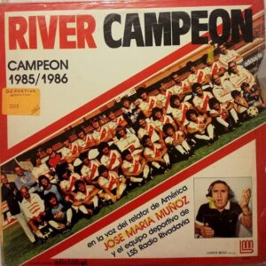 Disco de Vinilo José María Muñoz - River Campeón 1985/1986 Vinyl Record
