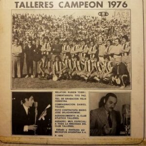 Disco de Vinilo Ruben Torri - Talleres Campeon 1976 Vinyl Record