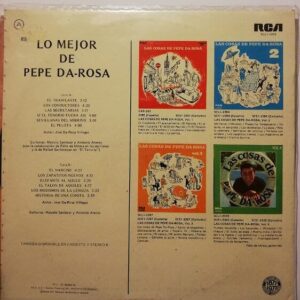 Disco de Vinilo Pepe Da Rosa - Lo Mejor De Pepe Da Rosa Vinyl Record