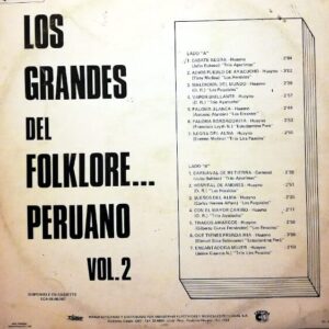 Disco de Vinilo Varios - Los Grandes Éxitos Del Folklore Perúano Vol 2. Vinyl Record