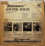 Disco de Vinilo Javier Solís - Romance Vinyl Record