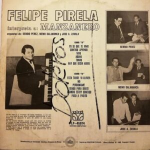 Disco de Vinilo Felipe Pirela - Felipe Pirela Interpreta A Manzanero Vinyl Record