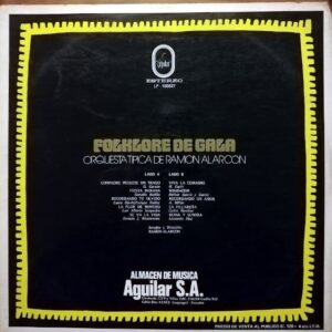 Disco de Vinilo Orquesta Tipica De Ramon Alarcón - Folklore De Gala Vinyl Record