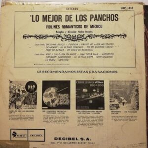 Disco de Vinilo Violines Románticos De México - Lo Mejor De Los Panchos Vinyl Record