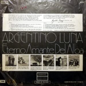 Disco de Vinilo Argentino Luna - Eterno Amante Del Alba Vinyl Record