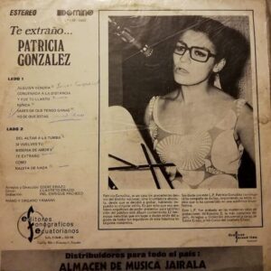 Disco de Vinilo Patricia González - Te Extraño Vinyl Record