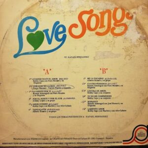 Disco de Vinilo Rafael Hernández - Love Songs Vinyl Record