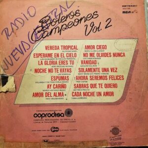Disco de Vinilo Varios - Boleros Campeones Vol. 2 Vinyl Record