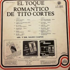 Disco de Vinilo Tito Cortes - El Toque Romántico De Tito Cortes Vinyl Record