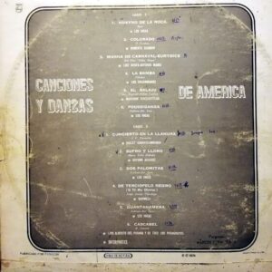 Disco de Vinilo Varios - Canciones Y Danzas De America Vinyl Record