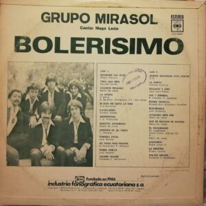 Disco de Vinilo Grupo Mirasol - Bolerisimo Vinyl Record