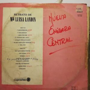 Disco de Vinilo María Luisa Landin - Retrato De María Luisa Landin Vinyl Record