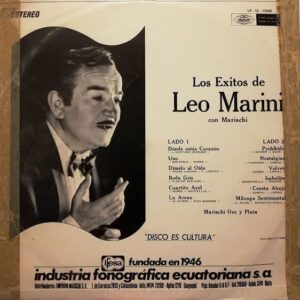 Disco de Vinilo Leo Marini - Los Éxitos De Leo Marini Con Mariachi Vinyl Record