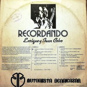 Disco de Vinilo Enrique Y Juan Cobo - Recordemos Vinyl Record