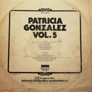 Disco de Vinilo Patricia González - Patricia González Vol. 5 Vinyl Record