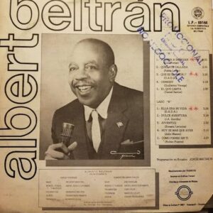 Disco de Vinilo Alberto Beltrán - En Boleros Con Smokin Vinyl Record