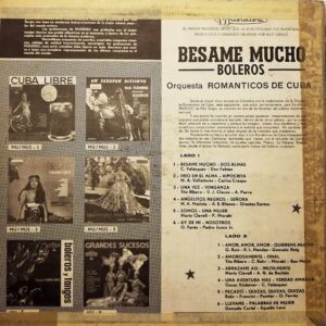 Disco de Vinilo Orquesta Románticos De Cuba - Besame Mucho Vinyl Record