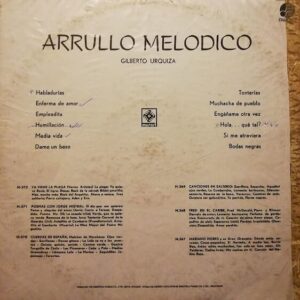 Disco de Vinilo Gilberto Urquiza - Arrullo Melódico Vinyl Record