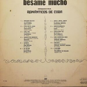Disco de Vinilo Románticos De Cuba - Besame Mucho Vinyl Record