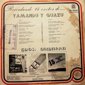 Disco de Vinilo Los Hermanos Gamarra - Recordando 14 Éxitos Vinyl Record