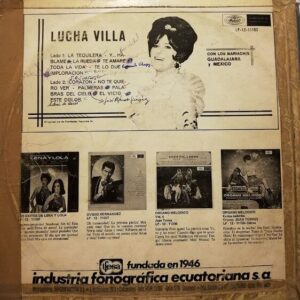Disco de Vinilo Lucha Villa  - Lucha Villa Vol. 5 Vinyl Record