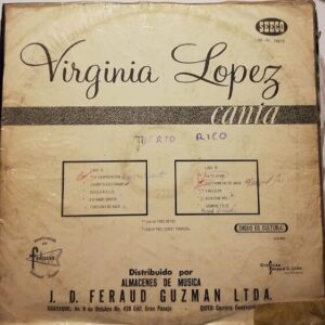 Disco de Vinilo Virginia López - Virginia López Canta Vinyl Record