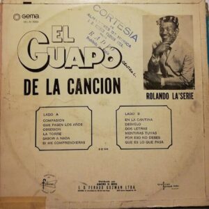 Disco de Vinilo Rolando La'serie - El Guapo De La Canción Vinyl Record