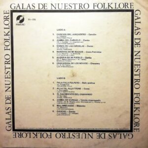 Disco de Vinilo Varios - Galas De Nuestro Folklore Vinyl Record
