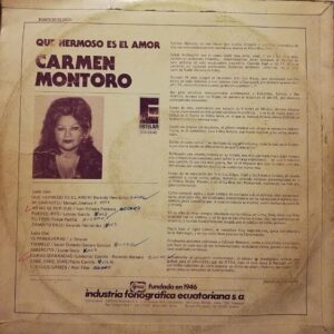 Disco de Vinilo Carmen Montoro - Que Hermoso Es El Amor Vinyl Record