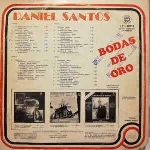 Disco de Vinilo Daniel Santos  - Bodas De Oro Vinyl Record