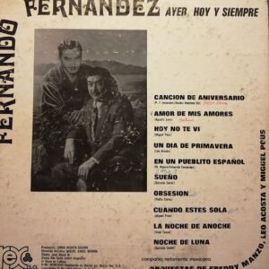 Disco de Vinilo Fernando Fernández - Ayer, Hoy  Y Siempre Vinyl Record