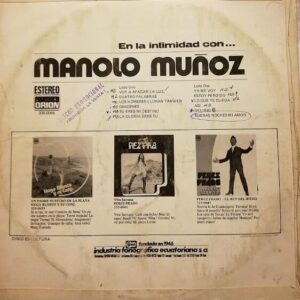 Disco de Vinilo Manolo Muñoz  - En La Intimidad Con Manolo Muñoz Vinyl Record