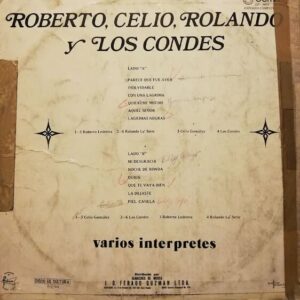 Disco de Vinilo Roberto, Celio, Rolando Y Los Condes - Roberto, Celio, Rolando Y Los Condes Vinyl Record