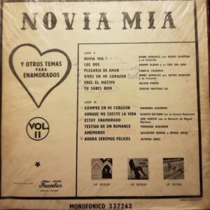 Disco de Vinilo Varios - Novia Mia Y Otros Éxitos Para Enamorados Vol. 2 Vinyl Record