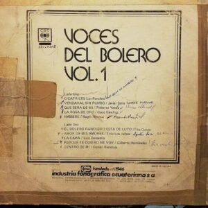 Disco de Vinilo Varios - Voces Del Bolero Vol. 1 Vinyl Record