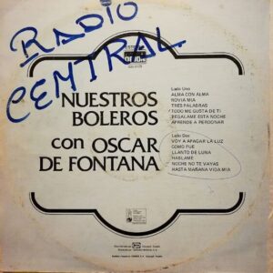 Disco de Vinilo Oscar De Fontana - Nuestros Boleros Con Oscar De Fontana Vinyl Record