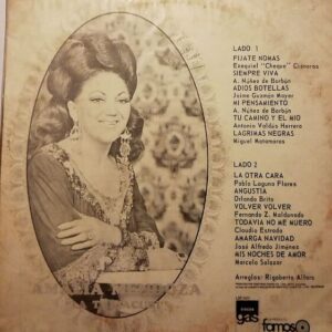 Disco de Vinilo Amalia Mendoza - La Tariacuri Vinyl Record