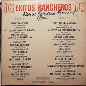 Disco de Vinilo Varios - 16 Éxitos Rancheros 16 Vinyl Record
