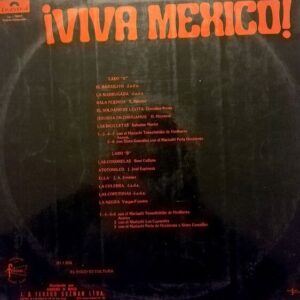 Disco de Vinilo Mariachi Tenochtitlan De Mariberta Acevas - Viva México Vinyl Record