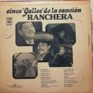 Disco de Vinilo Varios - Cinco Gallos De La Canción Ranchera Vinyl Record