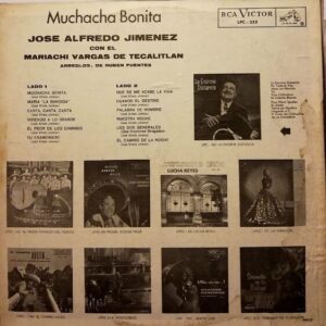 Disco de Vinilo José Alfredo Jiménez - José Alfredo Jiménez Canta Sus Canciones Vinyl Record