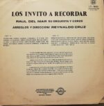 Disco de Vinilo Raul Del Mar Y Su Orquesta - Los Invito A Recordar Vinyl Record