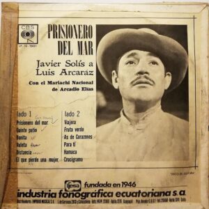 Disco de Vinilo Javier Solís - Prisioneros Del Mar Vinyl Record