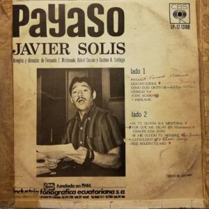 Disco de Vinilo Javier Solís - Payaso Vinyl Record