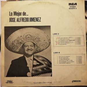 Disco de Vinilo José Alfredo Jiménez - Lo Mejor De José Alfredo Jiménez Vinyl Record