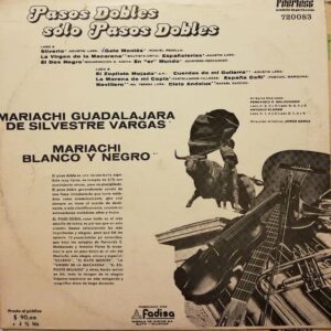 Disco de Vinilo Mariachi Blanco Y Negro - Pasos Dobles Solo Pasos Dobles Vinyl Record