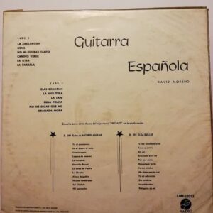 Disco de Vinilo David Moreno - Guitarra Española Vinyl Record