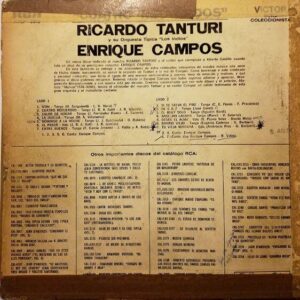 Disco de Vinilo Ricardo Tanturi Y Enrique Campos - Cuatro Recuerdos Vinyl Record