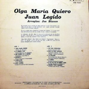 Disco de Vinilo Juan Legido Vinyl Record
