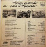 Disco de Vinilo Varios - Amigos Cantando Para El Recuerdo Vol 1 Vinyl Record